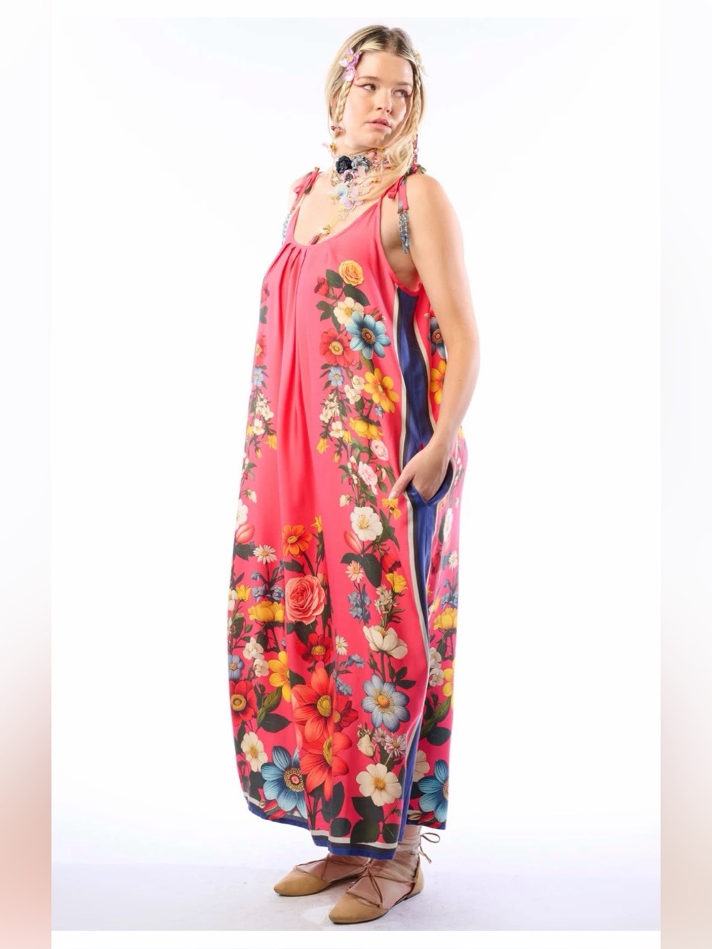 🌹XL Aratta Floral Garden Dress - Picture 5 of 7